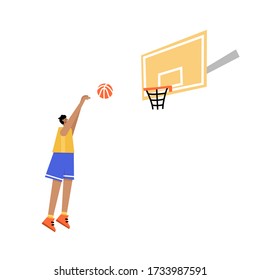 Basketball Shot Cartoon Images Stock Photos Vectors Shutterstock