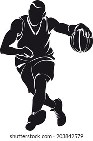 Basketball player, silhouette 