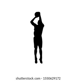 Basketball Player Silhouette Icon Inspirations