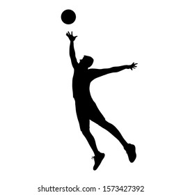 Basketball player silhouette isolated on a white background. Vector stock illustration of a sportsman with a basketball ball. Jumping athlete on point guard position.