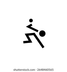 Basketball player silhouette single icon logo design