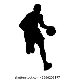 basketball player silhouette vector design illustrator