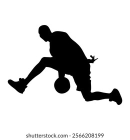 basketball player silhouette vector design illustrator