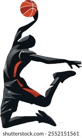 Basketball player silhouette vector File
