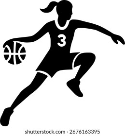 basketball player silhouette vector, slam dunk style sign, symbol, vector, art