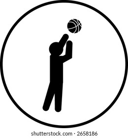 Basketballspielersymbol