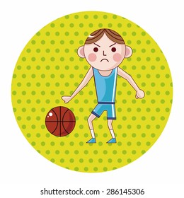 basketball player theme elements