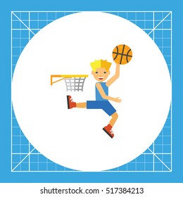 Basketball Player Throwing Ball Icon