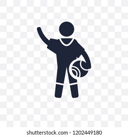 Basketball player transparent icon. Basketball player symbol design from Professions collection. Simple element vector illustration on transparent background.