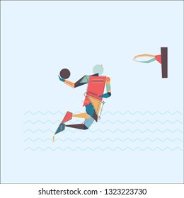 a basketball player is trying to do a dunk action to score points, fly, jump with the ball