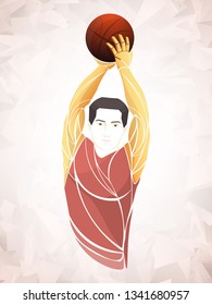 basketball player vector