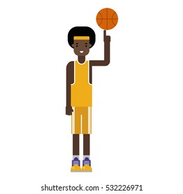 Basketball player vector.