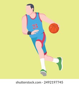 basketball player vector art design