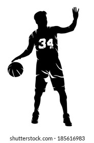 basketball player vector illustration