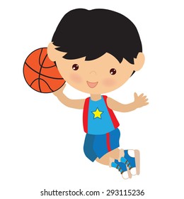 Basketball player vector illustration