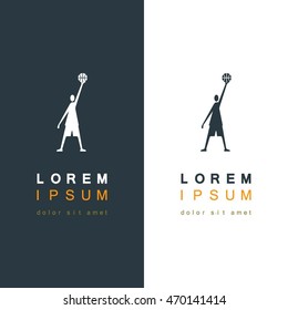Basketball player. Vector illustration