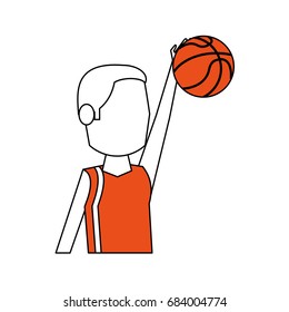 basketball player vector illustration