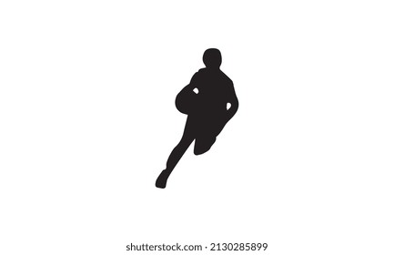 basketball player vector illustration black and white 