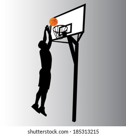 basketball player vector illustrations