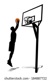basketball player vector silhouette