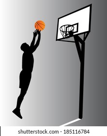 basketball player vector silhouette