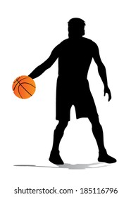 basketball player vector silhouette