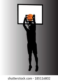 basketball player vector silhouette