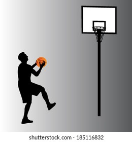 basketball player vector silhouette