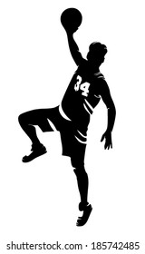 basketball player vector silhouette