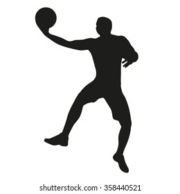 Basketball player vector silhouette