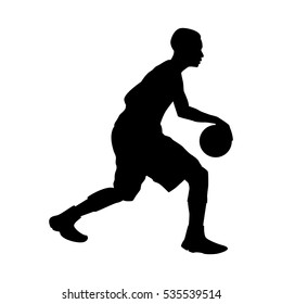 Basketball Player, Vector Silhouette