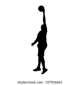 Basketball player vector silhouette