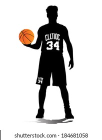 basketball player vector silhouettes
