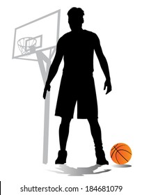basketball player vector silhouettes