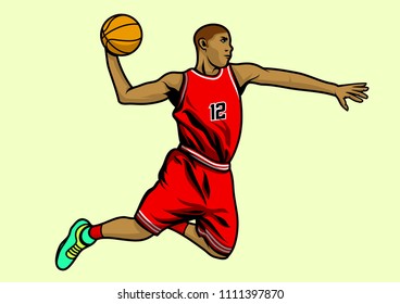 Basketball Player Will Dunk a Ball