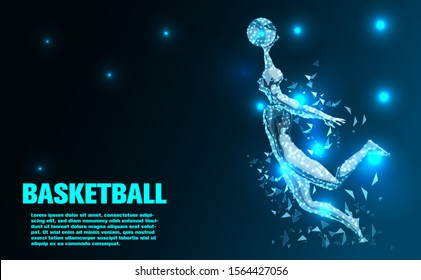 Basketball Playerabstract Technology Future Artificial ...