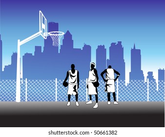 Basketball players
