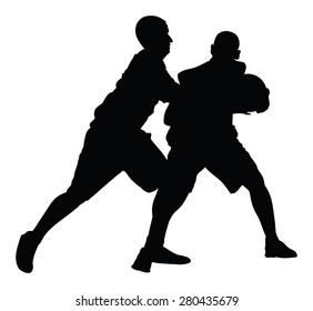 Basketball players black silhouette vector illustration isolated on white background. dead ball situation.