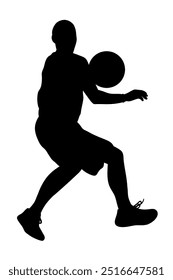 basketball players silhouettes Vector set , basketball silhouettes,set basketball player in action with ball