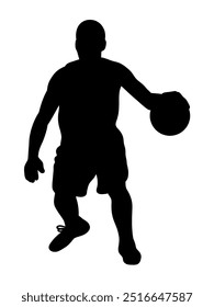 basketball players silhouettes Vector set , basketball silhouettes,set basketball player in action with ball