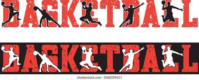 Basketball players, basketball vector files