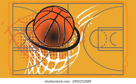 Basketball pop art design- vector illustration.