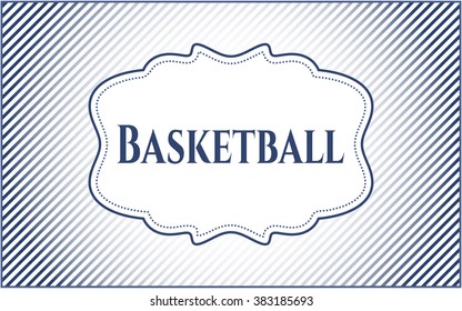 Basketball poster or card