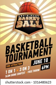 Basketball poster realistic