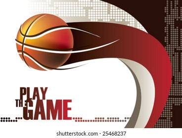 Basketball poster. Vector illustration.