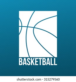 Basketball Print Design with Ball for T-Shirt