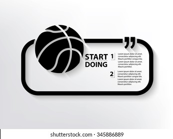 Basketball Quotation Mark Speech Bubble,design