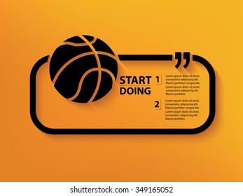 Basketball Quotation Mark Speech Bubble,design