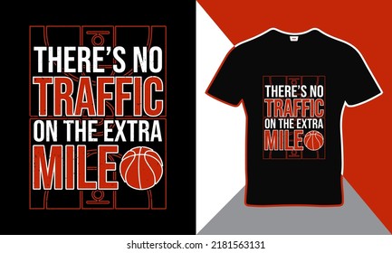 Basketball quotes t-shirt design template vector