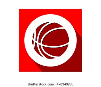 basketball red sports equipment tool utensil image vector